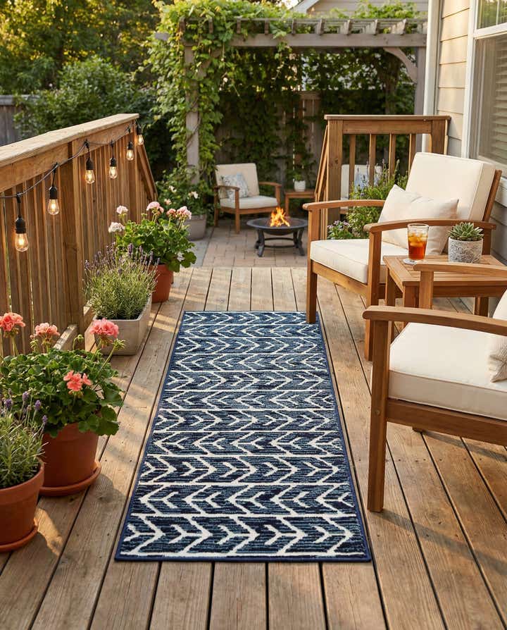 2' x 8' Easy-Clean Sabrina Soto Aston Indoor / Outdoor Runner Rug