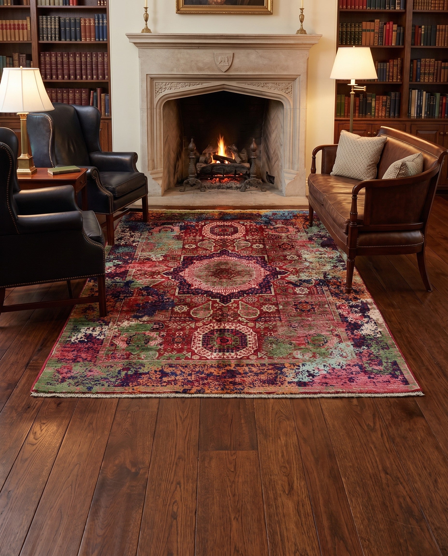 5' x 6' 6 Hand Knotted Mamluk Ziegler Rug