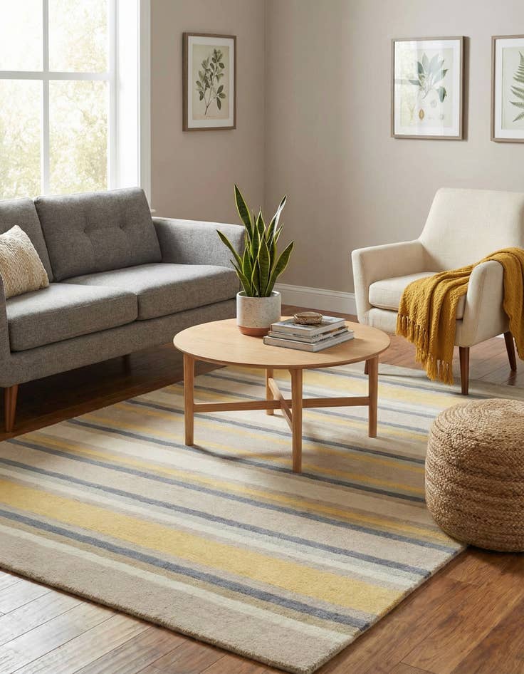 Detail image of 4' x 5' 6 Luna Wool Rug