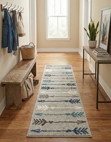 Light Gray Harvest Runner Rug