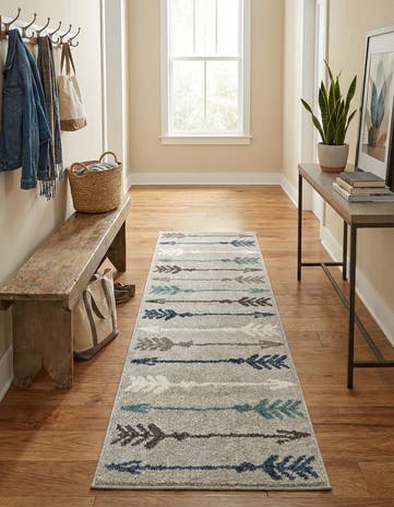 Light Gray Harvest Runner Rug