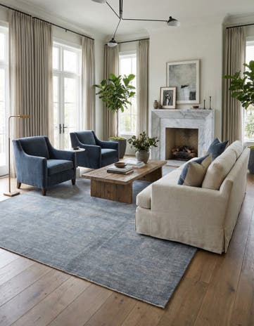 8' 7 x 11' 4 Hand Knotted Over-Dyed Ziegler Rug