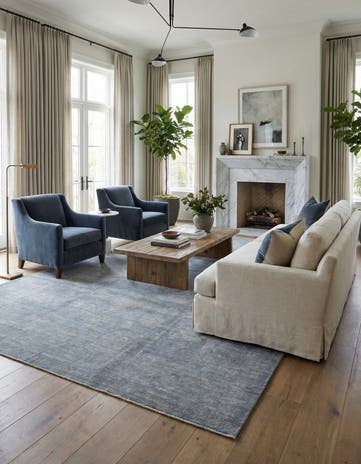 8' 7 x 11' 4 Hand Knotted Over-Dyed Ziegler Rug