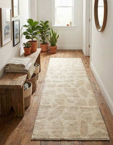 2' 7 x 8' 3 Hand Knotted Moroccan Wool Runner Rug