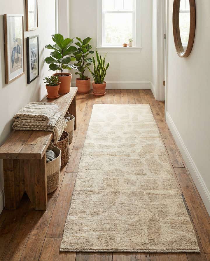 2' 7 x 8' 3 Hand Knotted Moroccan Wool Runner Rug