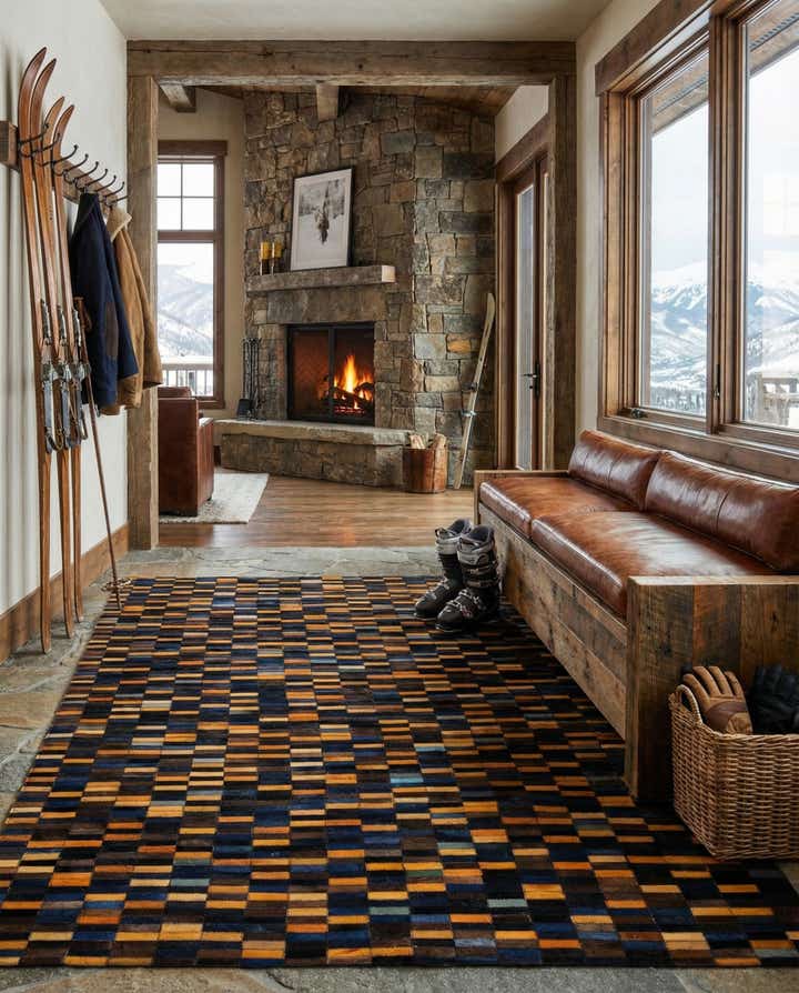 5' x 7' 11 Cowhide - Patchwork Rug