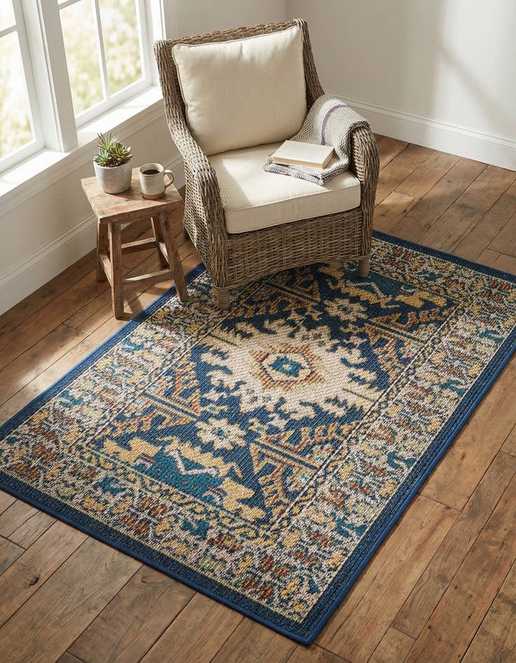 Detail image of 2' x 3'  Washable Baja Indoor / Outdoor Rug