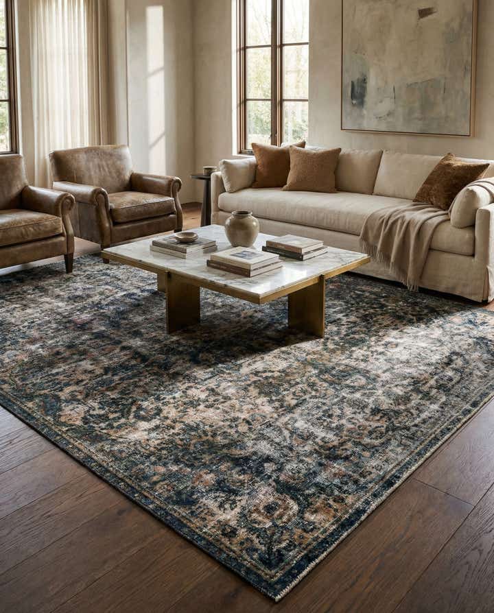 6' 10 x 11' Hand Knotted Ultra Vintage Persian Wool Rug