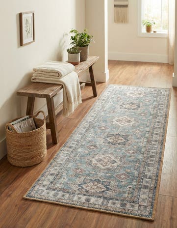2' x 5' 1 Washable Timeless Runner Rug