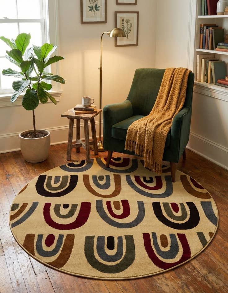 Detail image of 6' x 6' Cafe Round Rug