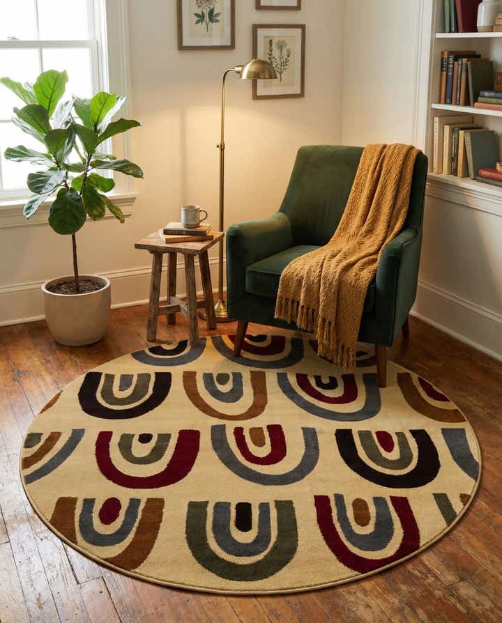 6' x 6' Cafe Round Rug