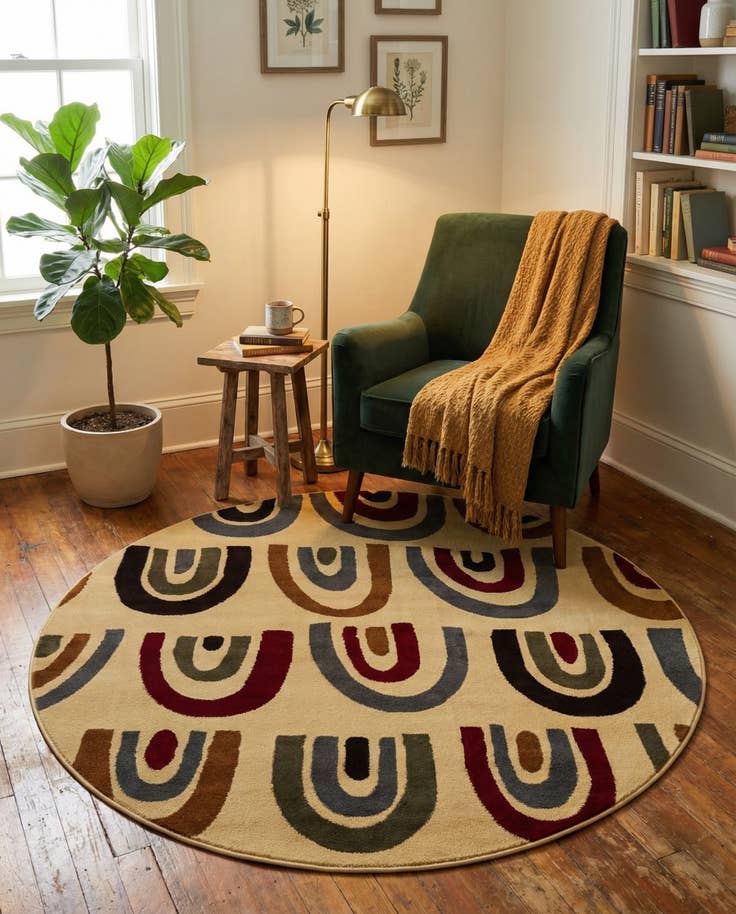 Detail image of 6' x 6' Cafe Round Rug