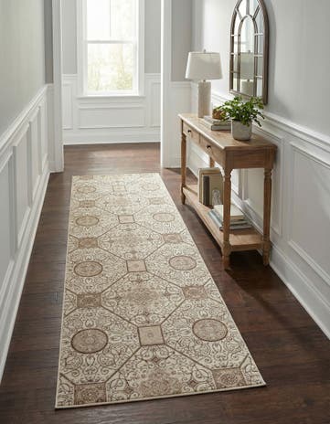 Cream Himalaya Runner Rug
