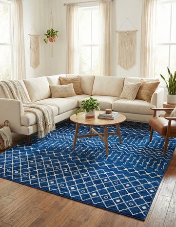 10' x 13' Moroccan Trellis Rug