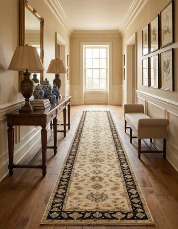 3' x 19' 4 Hand Knotted Peshawar Ziegler Runner Rug