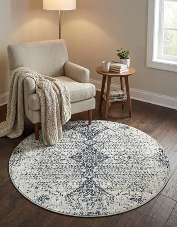 3' 3 x 3' 3 Kamala Washable Round Rug