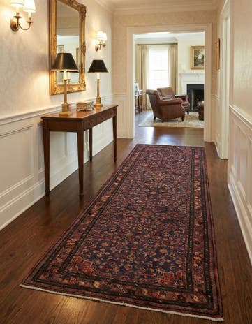 4' x 10' 10 Hand Knotted Shahsavand Persian Wool Runner Rug