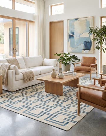 5' 10 x 7' 10 Hand Woven Kilim Modern Wool Rug