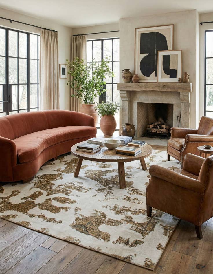 Detail image of  8' 6 x 11' 3  Hand Knotted Ultra Vintage Persian Wool Rug