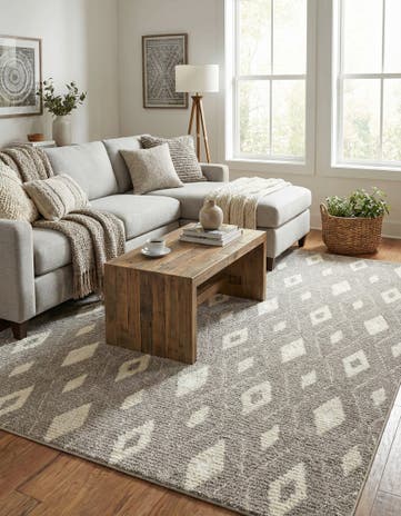 Cloud Gray Sepia Rug