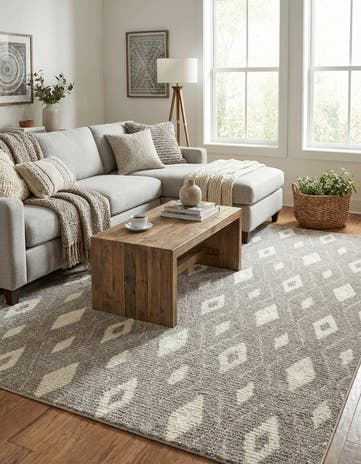 Cloud Gray Sepia Rug