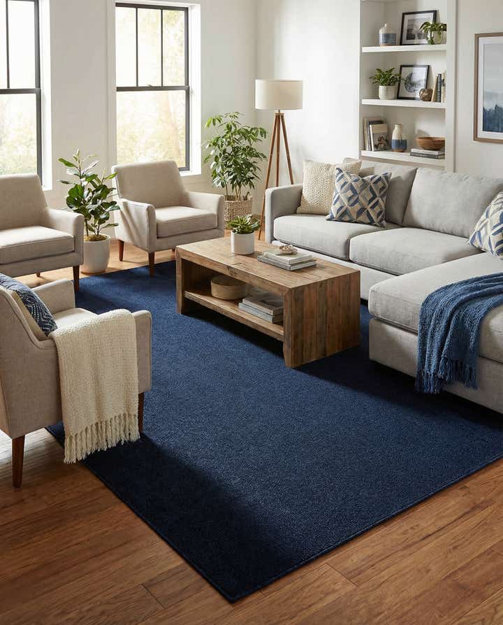 7' 10 x 10' Easy-Clean Solid Indoor / Outdoor Rug