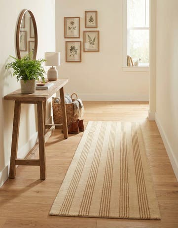 2' x 6' 1 Jill Zarin Striped Wool Runner Rug