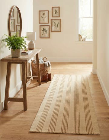 2' x 6' 1 Jill Zarin Striped Wool Runner Rug