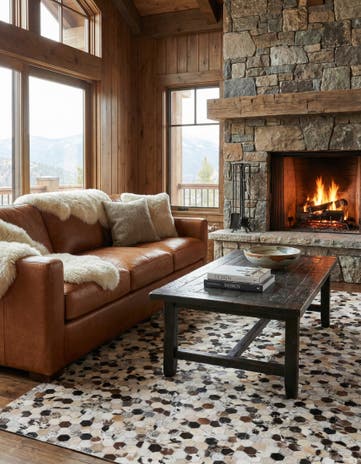 5' x 8' 1 Cowhide Rug