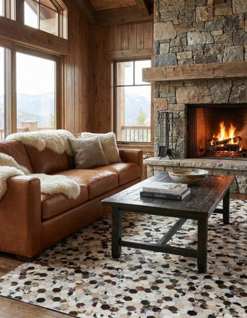 5' x 8' 1 Cowhide Rug