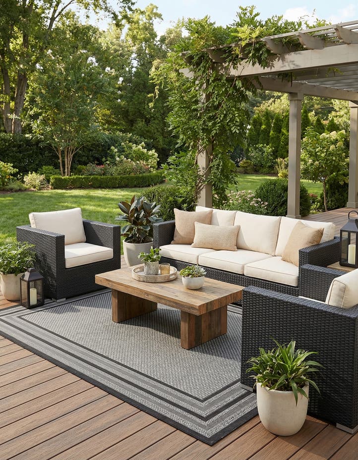 6' x 9' Easy-Clean Border Indoor / Outdoor...