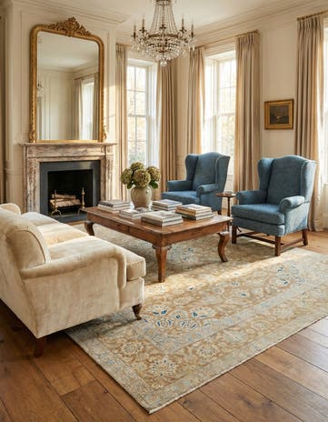 8' 9 x 10' 8 Hand Knotted Ultra Vintage Persian Wool Rug