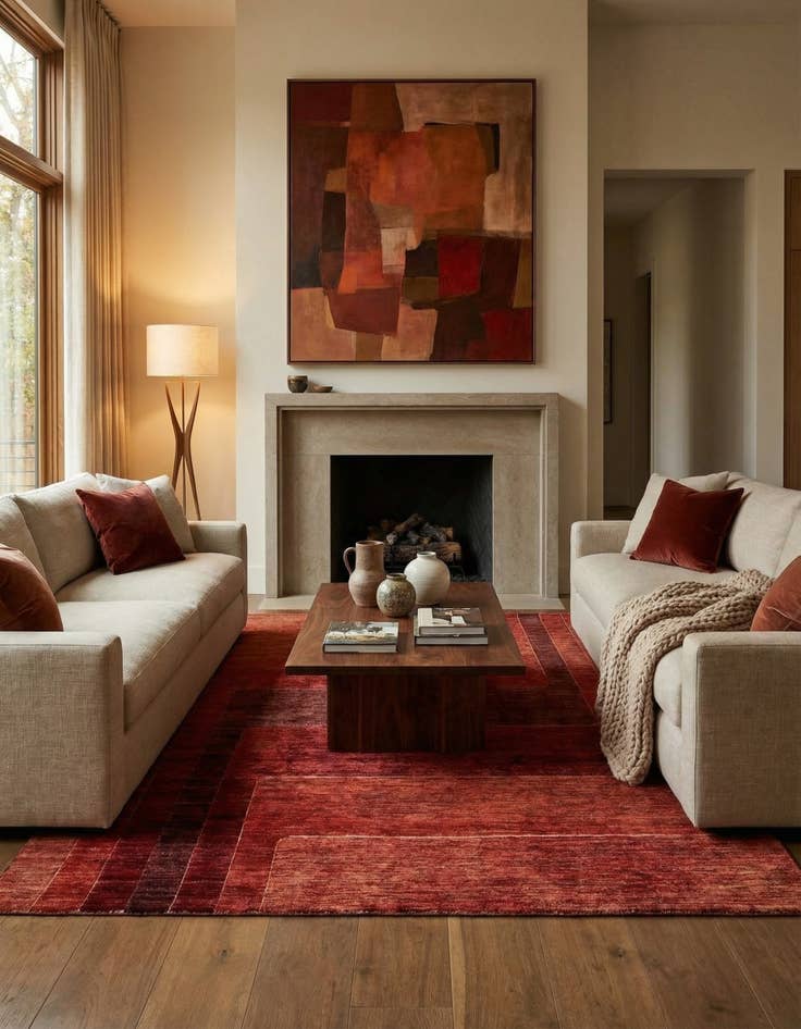 Detail image of  6' 7 x 9' 8 Aatish Wool Rug