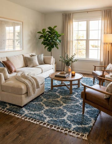 9' x 12' 2 Athena Shag Rug