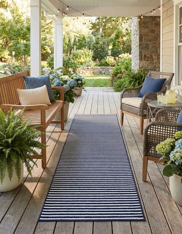 2' 7 x 12' Easy-Clean Sabrina Soto Indoor / Outdoor Runner Rug