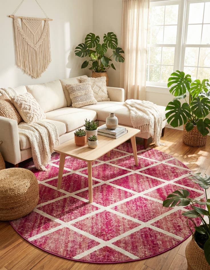 Detail image of 7' x 7' Starlight Round Rug