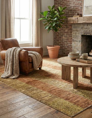 4' 1 x 5' 8 Hand Knotted Modern Ziegler Oriental Rug