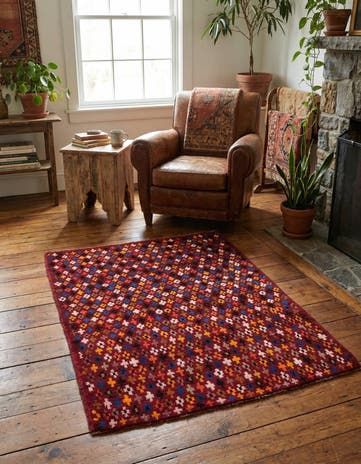 3' 1 x 4' 2 Hand Knotted Balouch Wool Rug