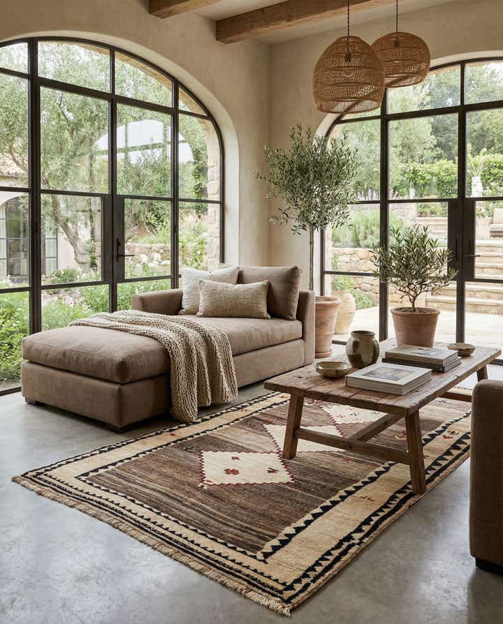 4' 3 x 7' 10 Gabbeh Rug