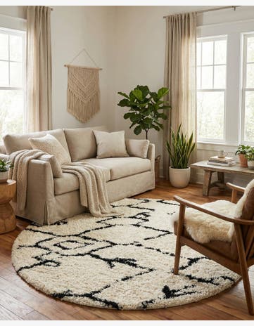 8' x 8' Infinity Shag Round Rug