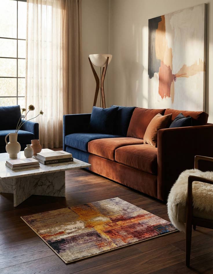 Detail image of Jill Zarin 1' 8 x 1' 8 Downtown Sample Rug