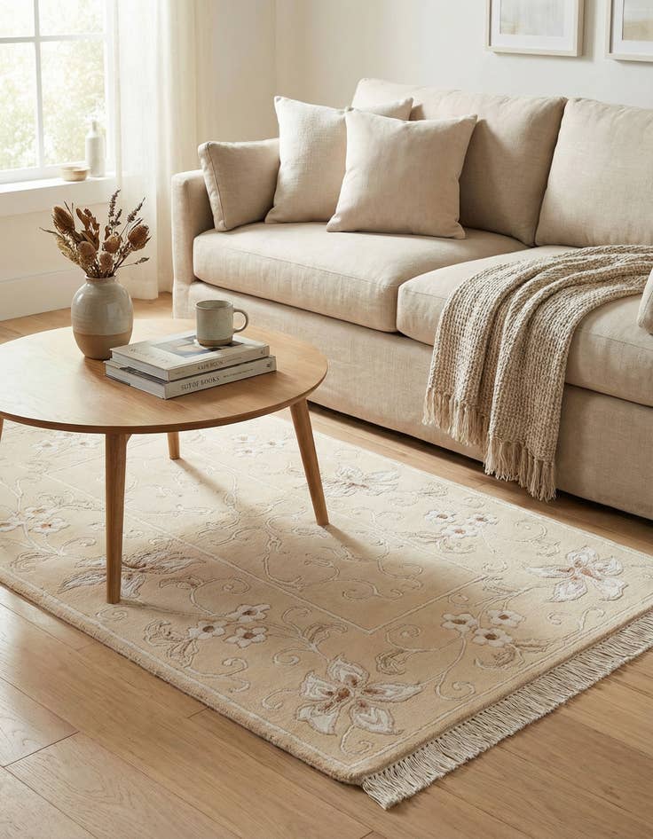 Detail image of 2' 8 x 4' 8  Hand Knotted Darya Wool Rug