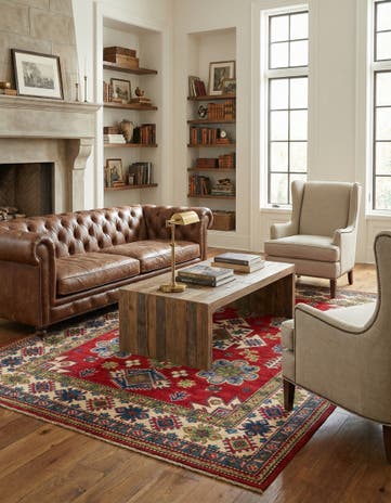 5' 1 x 7' 1 Hand Knotted Kazak Rug