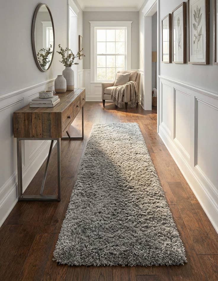 Detail image of 2' 7 x 13' Infinity Shag Runner Rug