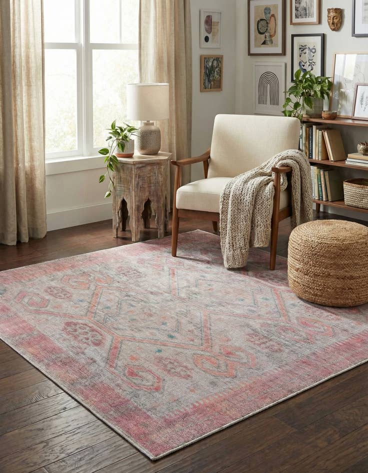 Detail image of 7' 3 x 7' 3  Washable Sisu Square Rug