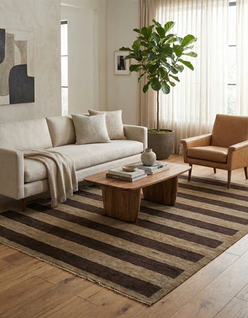 5' 4 x 7' 9 Hand Knotted Modern Ziegler Rug