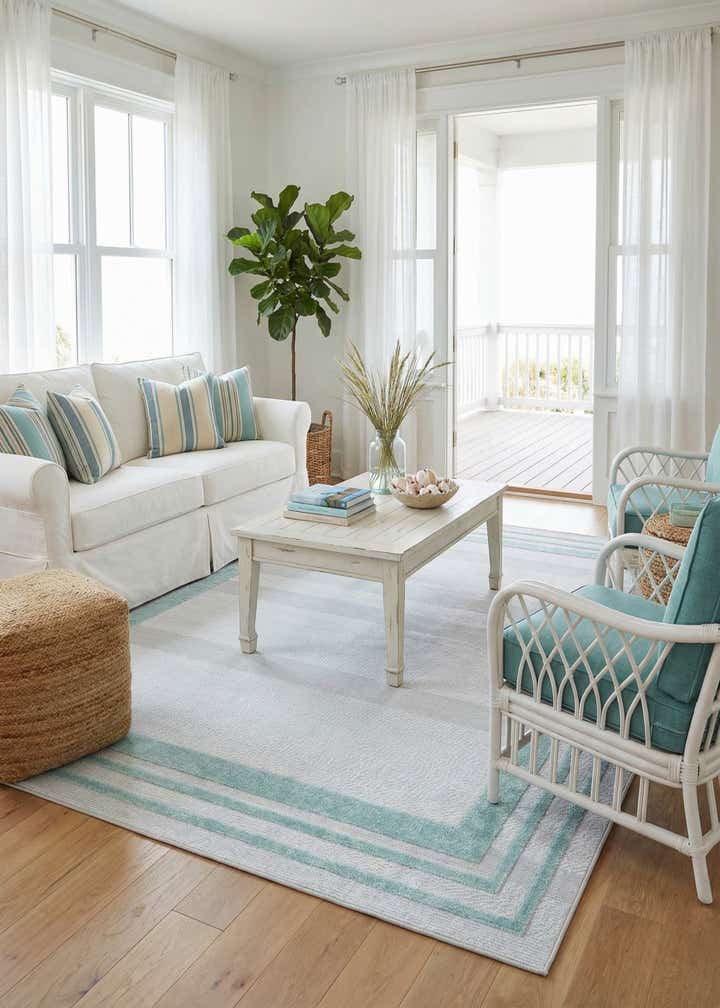 7' 10 x 10' Easy-Clean Aruba Indoor / Outdoor Rug