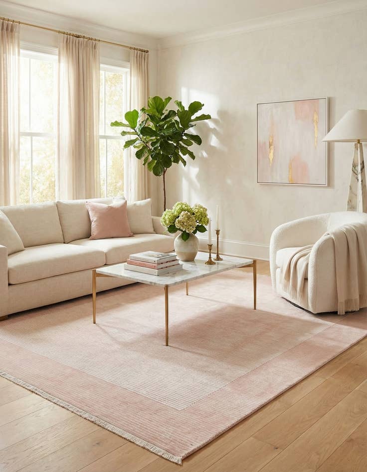 Detail image of 8' 1 x 9' 10  Hand Knotted Darya Wool Rug