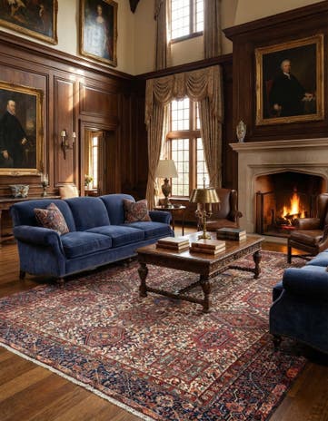 7' 10 x 11' 2 Heriz Wool Rug