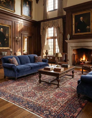 7' 10 x 11' 2 Heriz Wool Rug